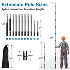 Paint Roller Extension Pole  4ft To 12ft Paint Extension Pole Multi-purpose S   