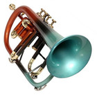 Flugelhorn 4 Valve Bb Multicolor brass Finish By Zaima With Case   Mouthpiece