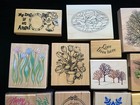 Lot Of 28 Rubber Stamps For Crafting scrapbooking card Making Vintage W ink