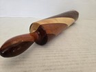 Hand Turned Layered Multi Wood 18  Rolling Pin Handmade Free Shipping