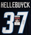 Connor Hellebuyck Signed Winnipeg Jets Custom Hockey Jersey Autographed  jsa Coa