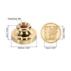 Alphabet L Wax Seal Stamp Initial Letter Sealing Stamp Retro Brass Head