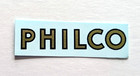  philco   Radio Water Slide Decal