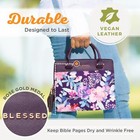 Christian Art Gifts Women s Fashion Bible Cover Purse Style Large  Purple 