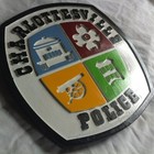 Police Charlottesville 3d Routed Patch Plaque Wood Sign