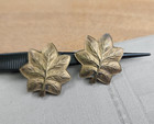 Pair Tiffany   Co  Wwi Sterling Silver Us Lieutenant Colonel Oak Leaf Insignia 2