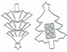 Christmas Tree Metal Die Cuts merry Christmas Tree Star Snowflake Cutting Dies C