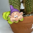 Disney Snow White   The 7 Dwarfs Dopey Pot Flowerpot Sitter Garden Decor 2015