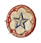 Army Service Forces White Back Patch Wwii Vintage