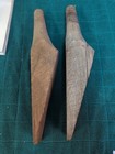 Vintage Glass Insulator Wooden Screws Pins Pegs