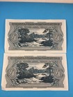 2 Consecutive Clydesdale   North Of Scotland Bank   1 Notes  A788856-7  Nov 1950