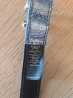 S  zane Livie Belt Womens Size 85 Blue Metallic Leather Gold Hardware Skinny S m