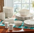 The Pioneer Woman 20-piece Ceramic Linen Dinnerware Set
