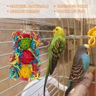 Bird Toys Parakeet Toy Parrot Chewing Shredding Foraging Toys With Rope Perch Ha