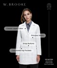 New Women s Tailored Fit Lab Coat Medical Doctor Dentist Work Jacket