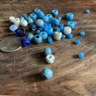 Vintage Antique Artifact Native American Padre White Heart Trade Bead Collection