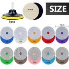 4in Diamond Polishing Pads 22pcs 50-8000 Grit Wet Dry Granite Marble Kit