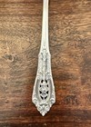 Wallace Sterling Flatware  Rose Point  Dinner Fork  7 5 8    More Available