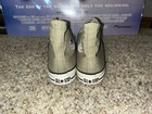 90s Vintage Made In Usa Converse 10 5 Grey  khaki Green Amazing Condition 