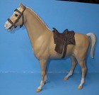 Vintage 1965 Marx Johnny West Palomino Thunderbolt Horse With Saddle   Blanket