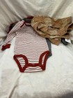 New Carter s  4 Pack Animal Stripes  Long Sleeve Bodysuits Baby Boy Sz 3m 12m 18