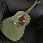 Ledux Acoustic Electric Guitar Solid Spruce Top With Bone Nut B-band Pickups