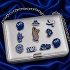 Zeta Phi Beta Sorority 10pc Shoe Charms Set Royal Blue White 1920 Zphib