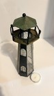 Vtg Metal Lighthouse Tealight Candle Holder Coastal W Citronella Tealight 10   
