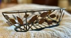 Decorative Metal Leaf Design Basket