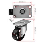 4 Lot All Steel Metal Swivel Plate Caster Heavy Duty 3 Inch Wheel