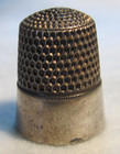  438 Wide Plain Band Sterling Silver Thimble - Simons Bros Co  size 8 