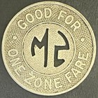 Santa Monica Municipal Bus Lines G f One Zone Fare Transit Token 23mm Wm   1 