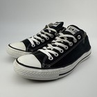 Converse All Star Low Top Sneakers Men   s Size 9 Women   s 11 Black Canvas Shoes