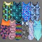 10 Plum Gymnastics Leotards Lot Adult M l Assorted Colors Prints Euc