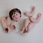 22inch Reborn Doll Kit Lifelike Newborn Doll Painted Unfinished Doll Parts 