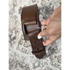 Vintage Cage Corset Wide Belt Large Brown Leather O-ring Boho Y2k 90   s Thick Xs