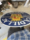 Double Sided Cadillac Detroit Sign 30    X 30    Disc Rare