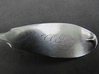 Antique Sterling Silver Hand Made Serving Spoon