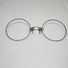 Antique Pince Nez Frames 1 10 12k White Gold Filled Engraved Filigree No Lenses