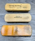 Lot Of 5 Shoe Shine Polish Brushes 3 Empire And 1 Griffin   2 Cans Kiwi Polish