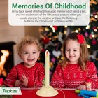 Tupkee Christmas Candolier Electric Window Candles     With Flickering Bulbs