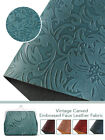 Vintage Carved Embossed Faux Leather Fabric Synthetic Leather  Materials Diy