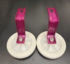 White And Purple Kids Training Wheels For 10in Bicycle 