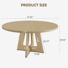 47   Round Large Dining Table Set For 4 To 6 for Kitchen Farmhouse Dinner Table