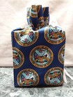 Military Army On Cotton Fabric  Handmade Square Tissue Box Cover