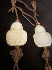 A Pair Of Antique Chinese Jade Scent Pouches