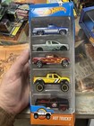 2017 Hot Wheels 5 Pack Hot Trucks W     83 Chevy Silverado Nissan Titan Ford Rare