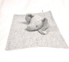 Dreamgro Gray Elephant Baby Lovey Security Blanket Lovey 13  Quilted Embroidered