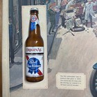 Vintage Pabst Blue Ribbon Beer Advertising Poster Framed Wall Art 23   x26   