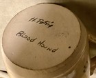  Bloodhound Mug Studio Pottery 16 Oz  Signed